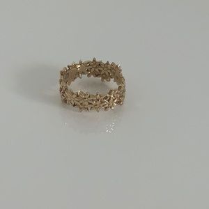 Aurate 14k Gold Size 8 Flower Ring